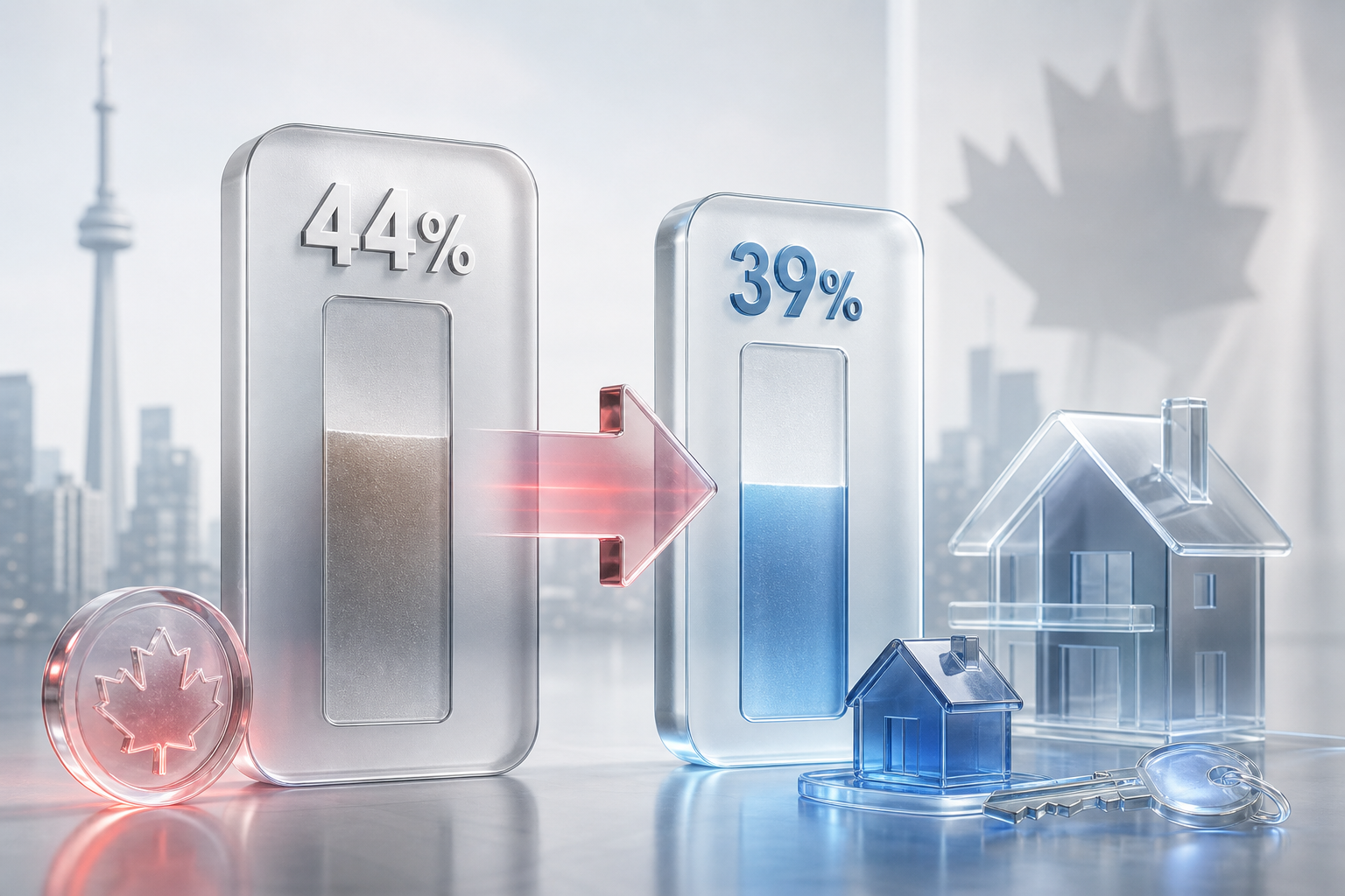 # The Gross Debt Service Ratio Just Dropped to 39%: Thousands of Canadians Now Qualify for Smaller Mortgages post image