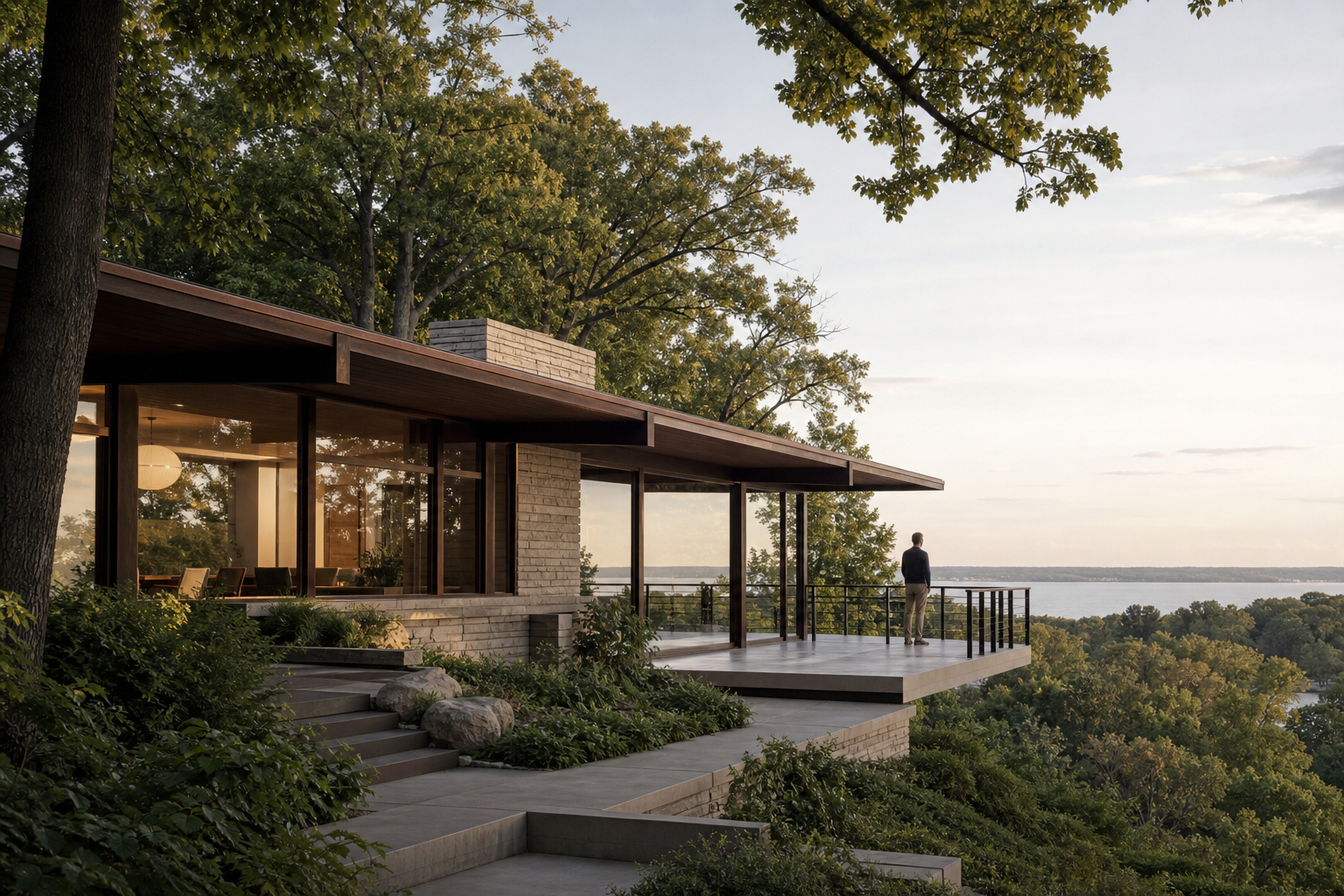 2 Ledge Road: A Wright Protégé's Mid-Century on Half an Acre in Cliffcrest