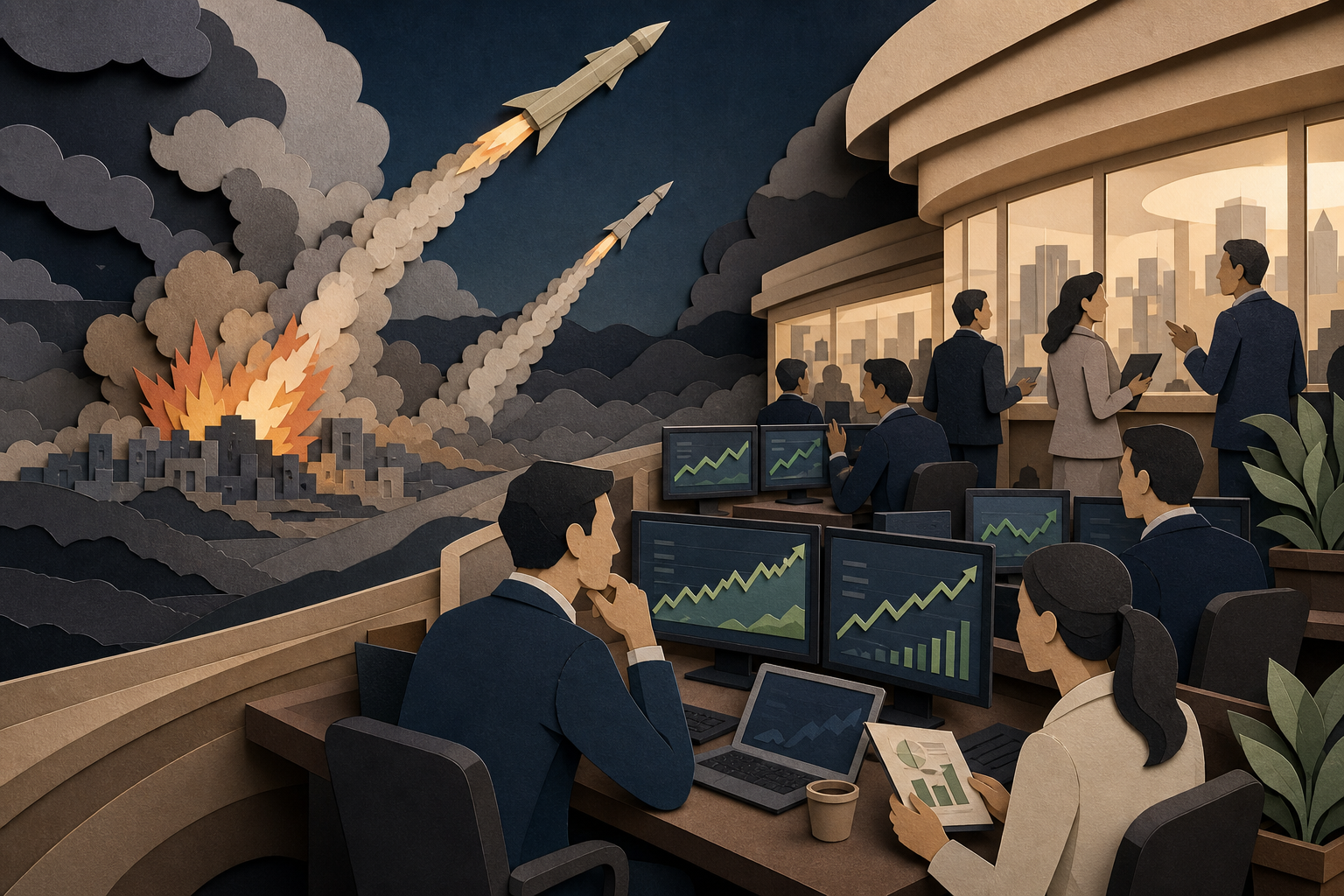 Markets climbed this week while ignoring a missile exchange between two nuclear powers post image
