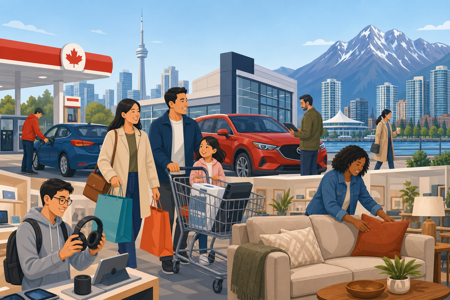 Canadian Shoppers Finally Buying More Than Gas: June Sales Up 0.4% on Broader Spending post image