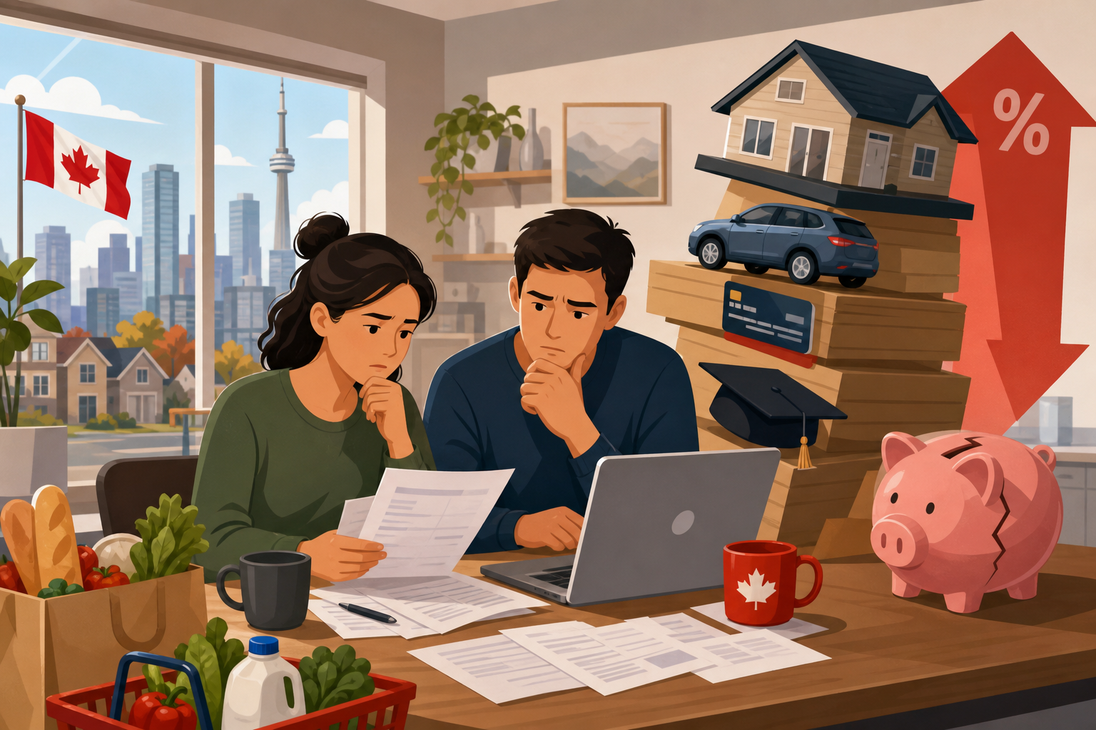 Canada's household debt-to-income ratio rose to 177.2% in Q4, marking fifth consecutive increase post image