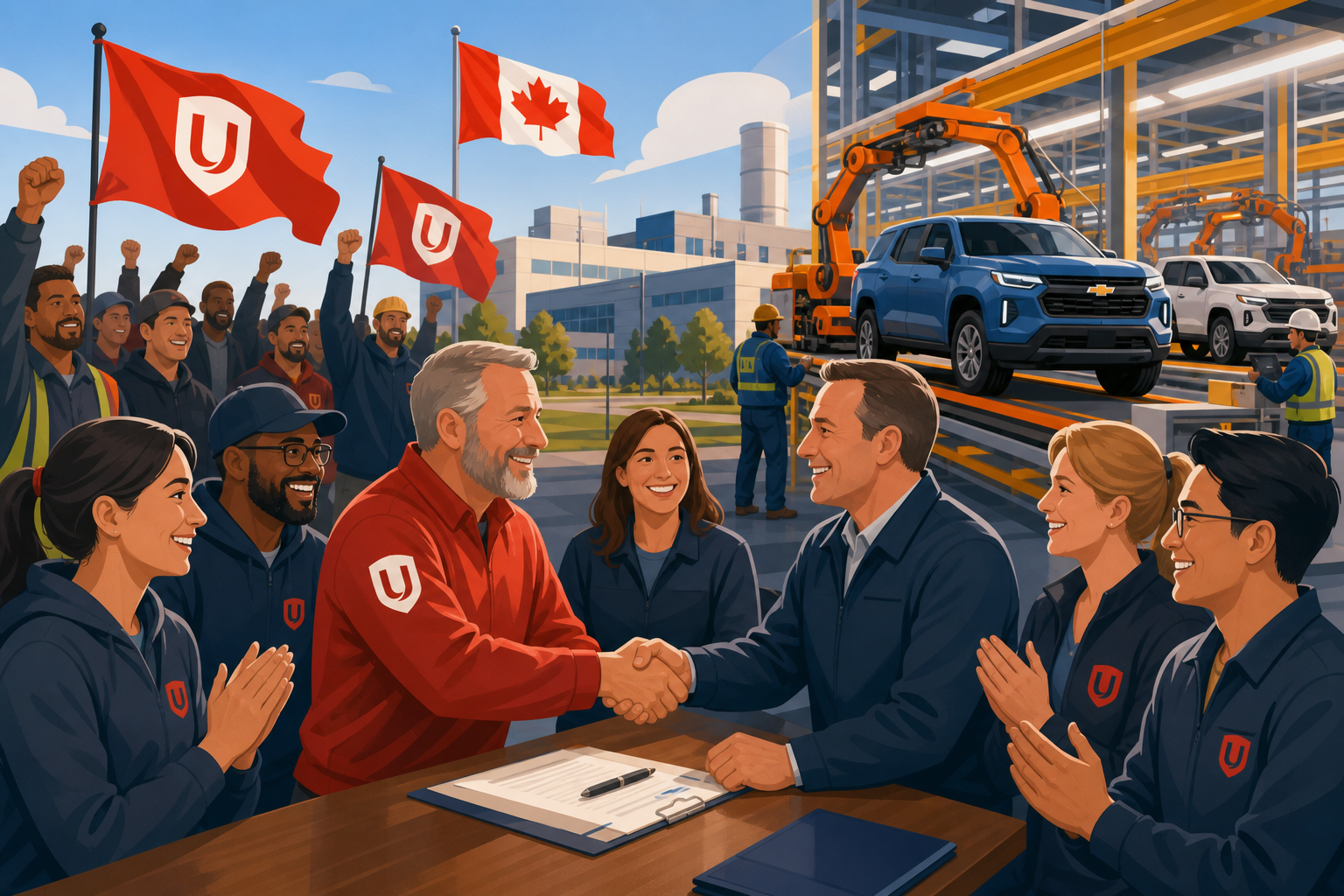 Unifor Secures Tentative GM Deal for 4,600 Workers, Setting Wage Benchmark for Canadian Auto Sector post image