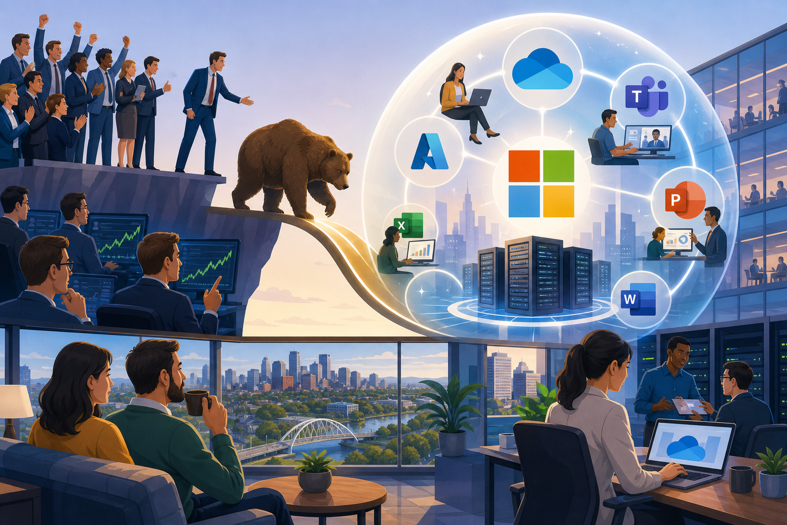 When the Last Bear Capitulates: What Microsoft's Final Upgrade Signal Means for Tech Valuations