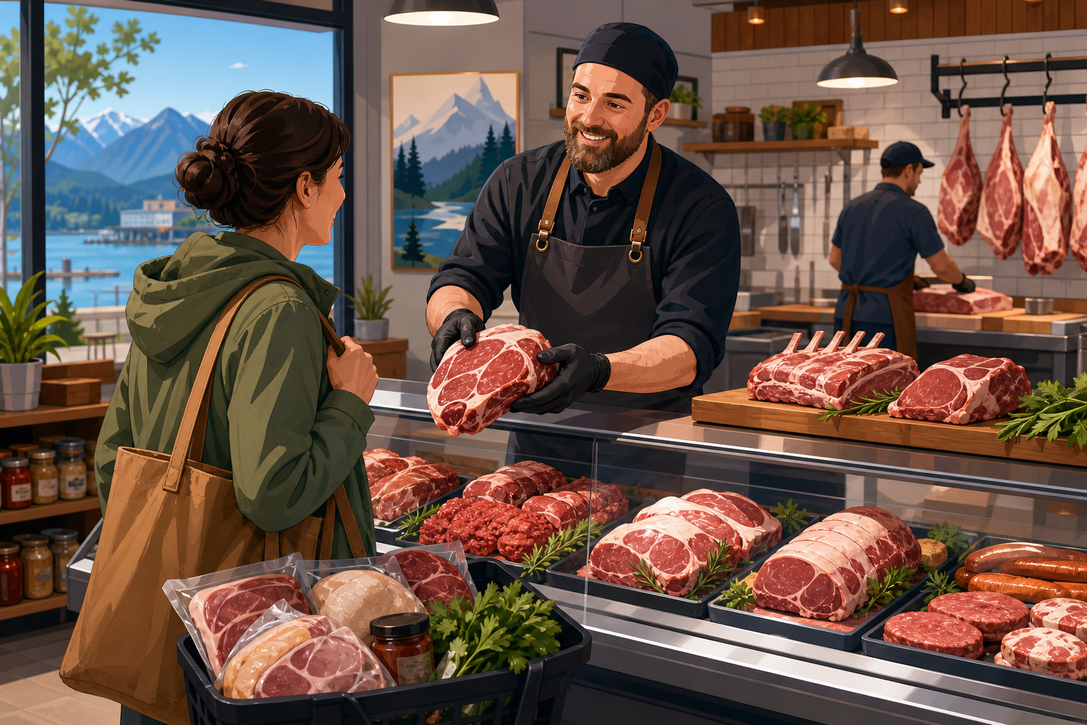 How a butcher's well-run system made personal service possible and encouraged me to buy more