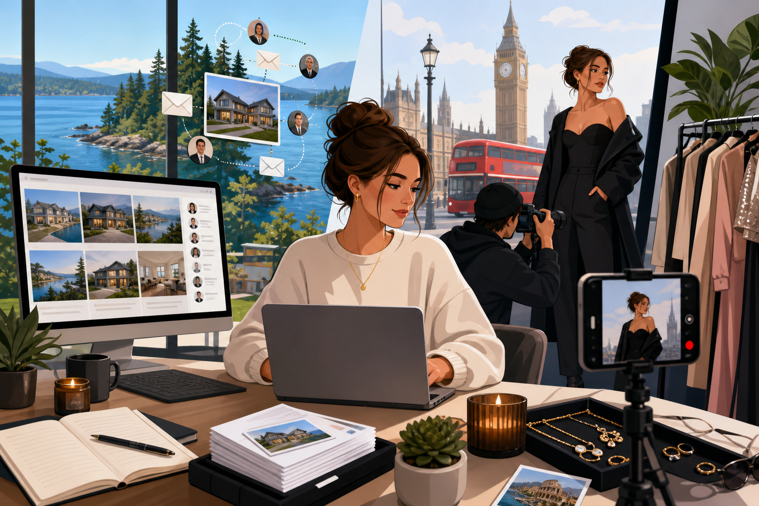 How a Vancouver Island Marketer Runs 1,000 Realtor Campaigns While Modeling in London post image