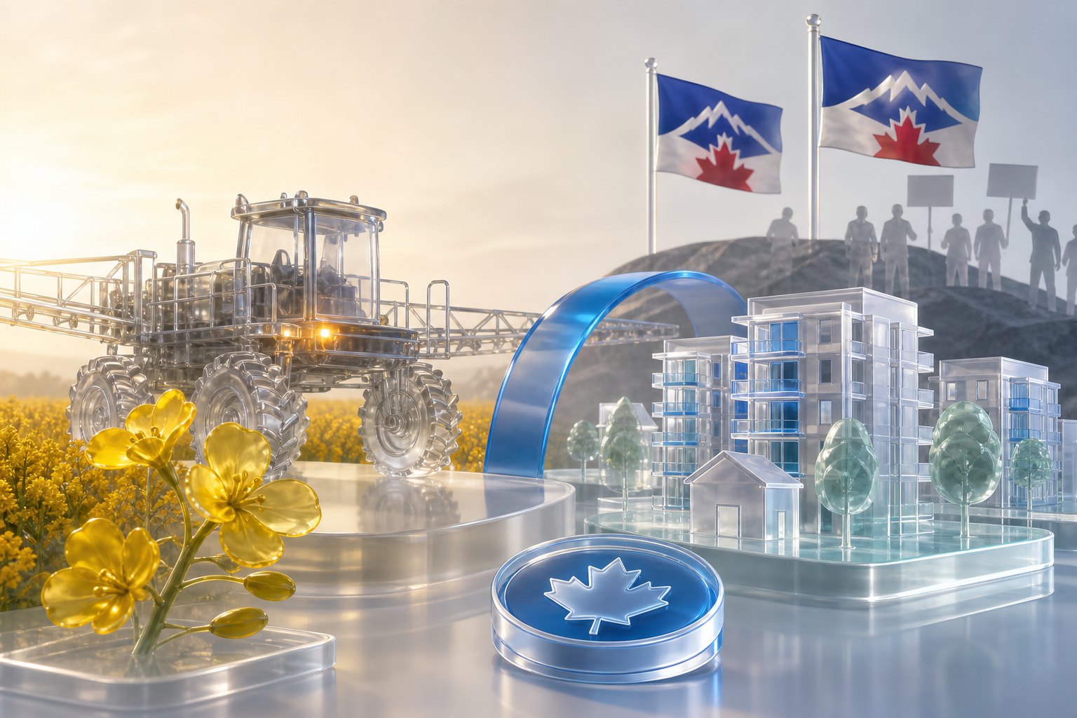 Carney's Alberta housing pitch meets canola fields and separatist flags post image