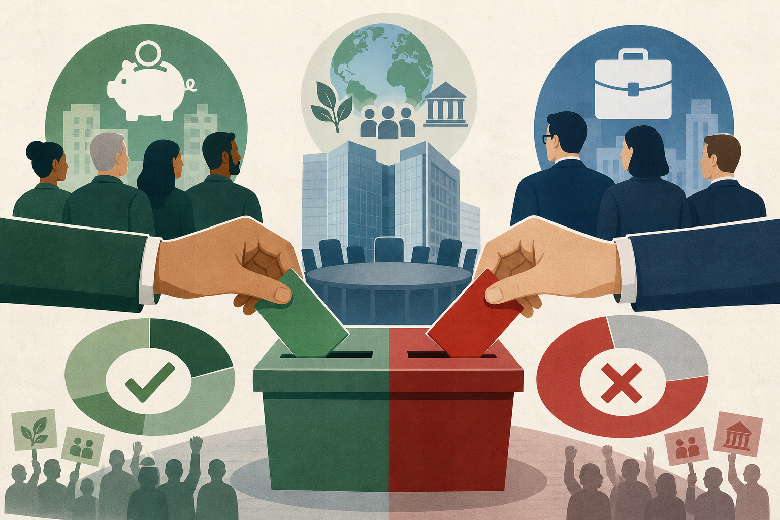 Your Pension Fund Votes One Way. Your Asset Manager Votes the Other.