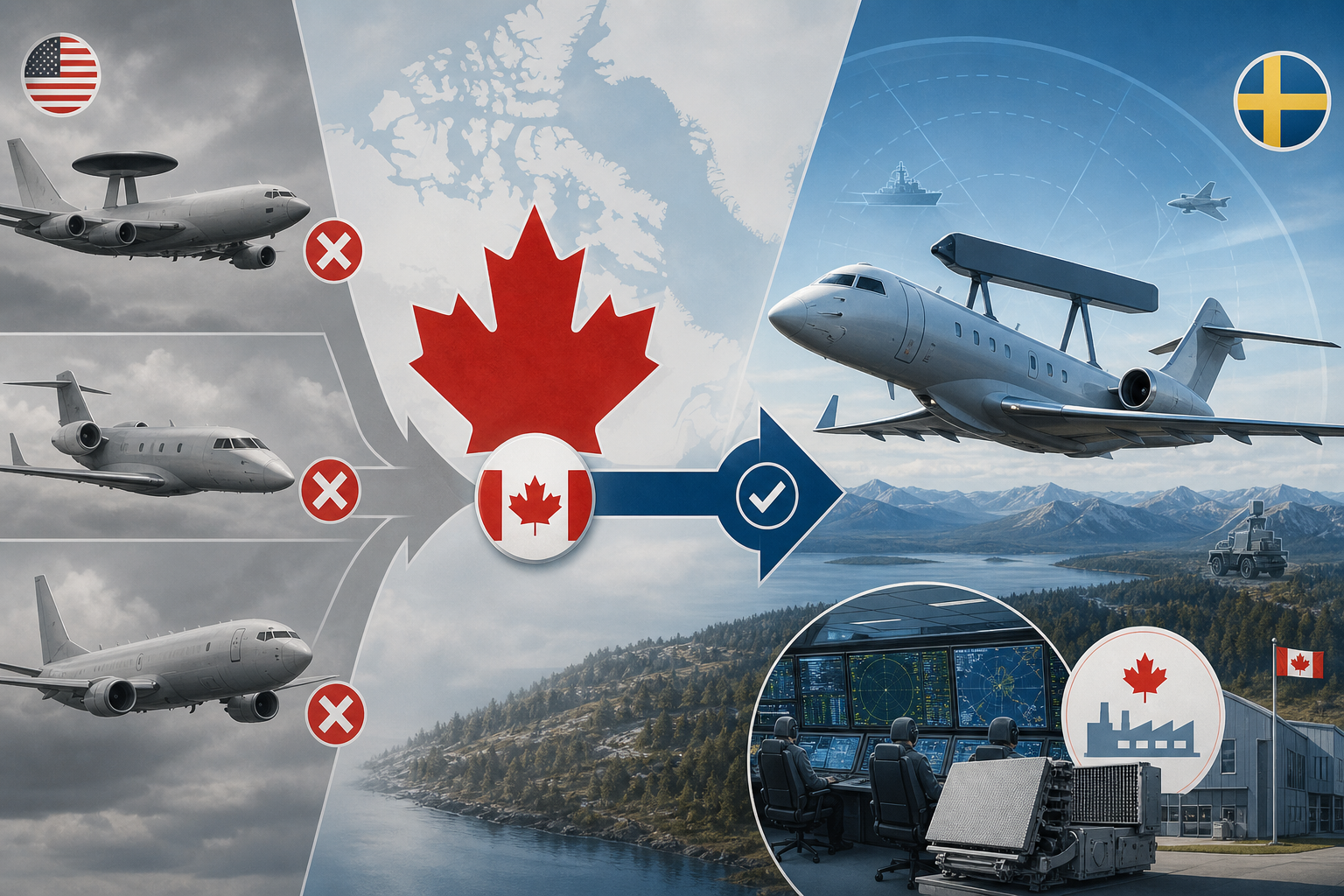 Canada Picks Sweden Over Boeing for Its Next Surveillance Fleet