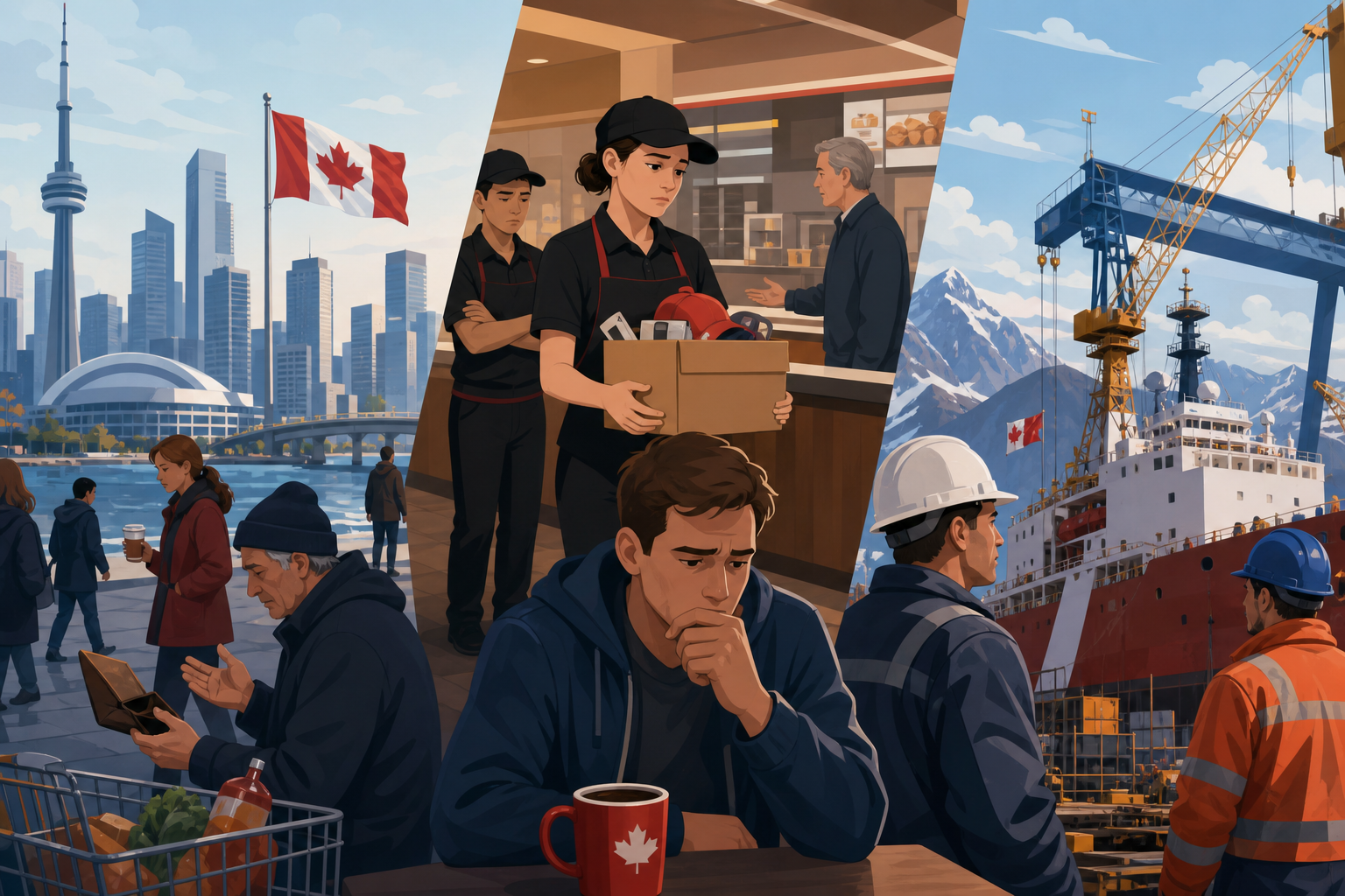 Canada's Economy Flatlines While Tim Hortons Cuts Foreign Workers — What Three Unrelated Stories Reveal About the Same Pressure