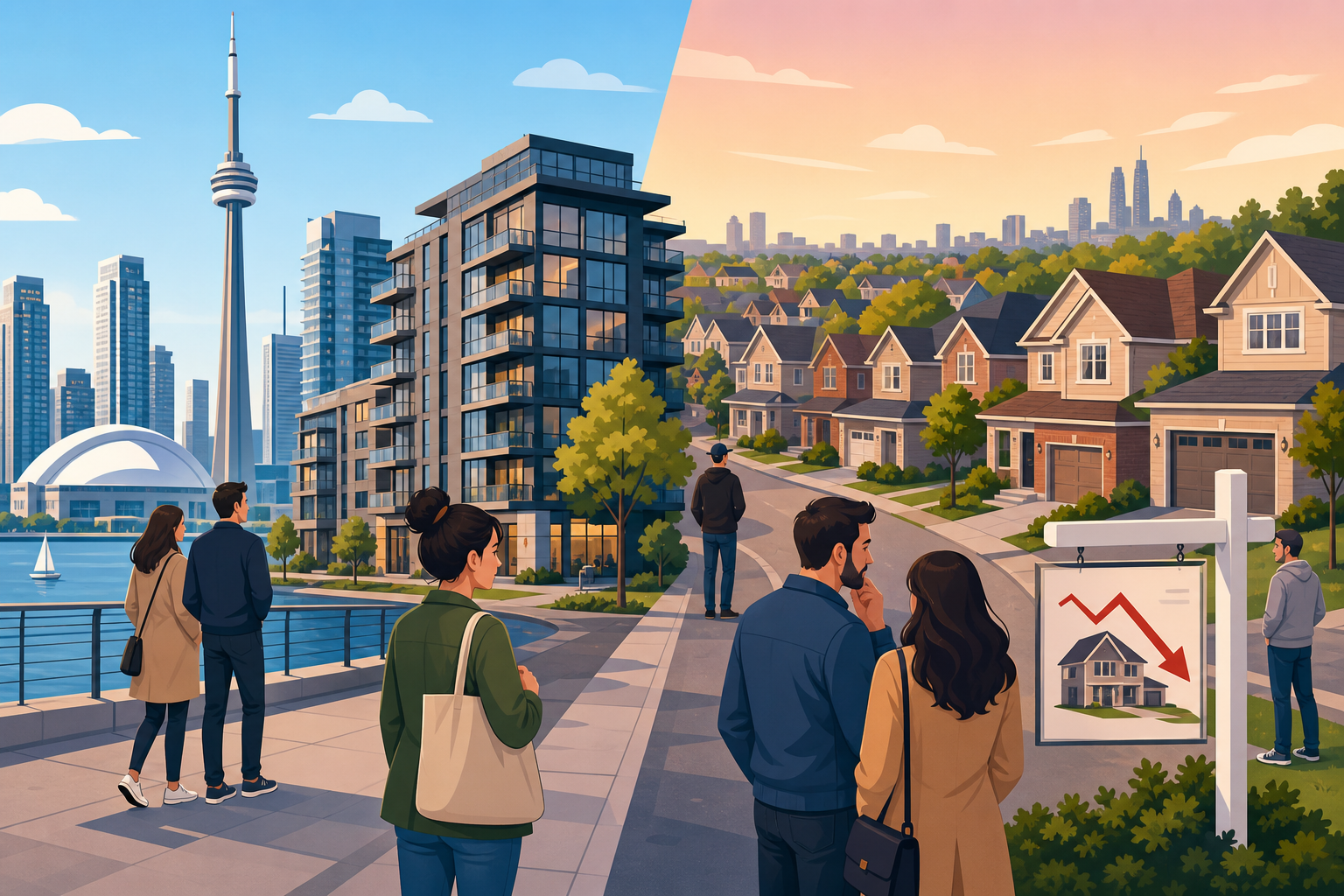 Toronto's Sales Rise Hides a Sharper Story in the Suburbs