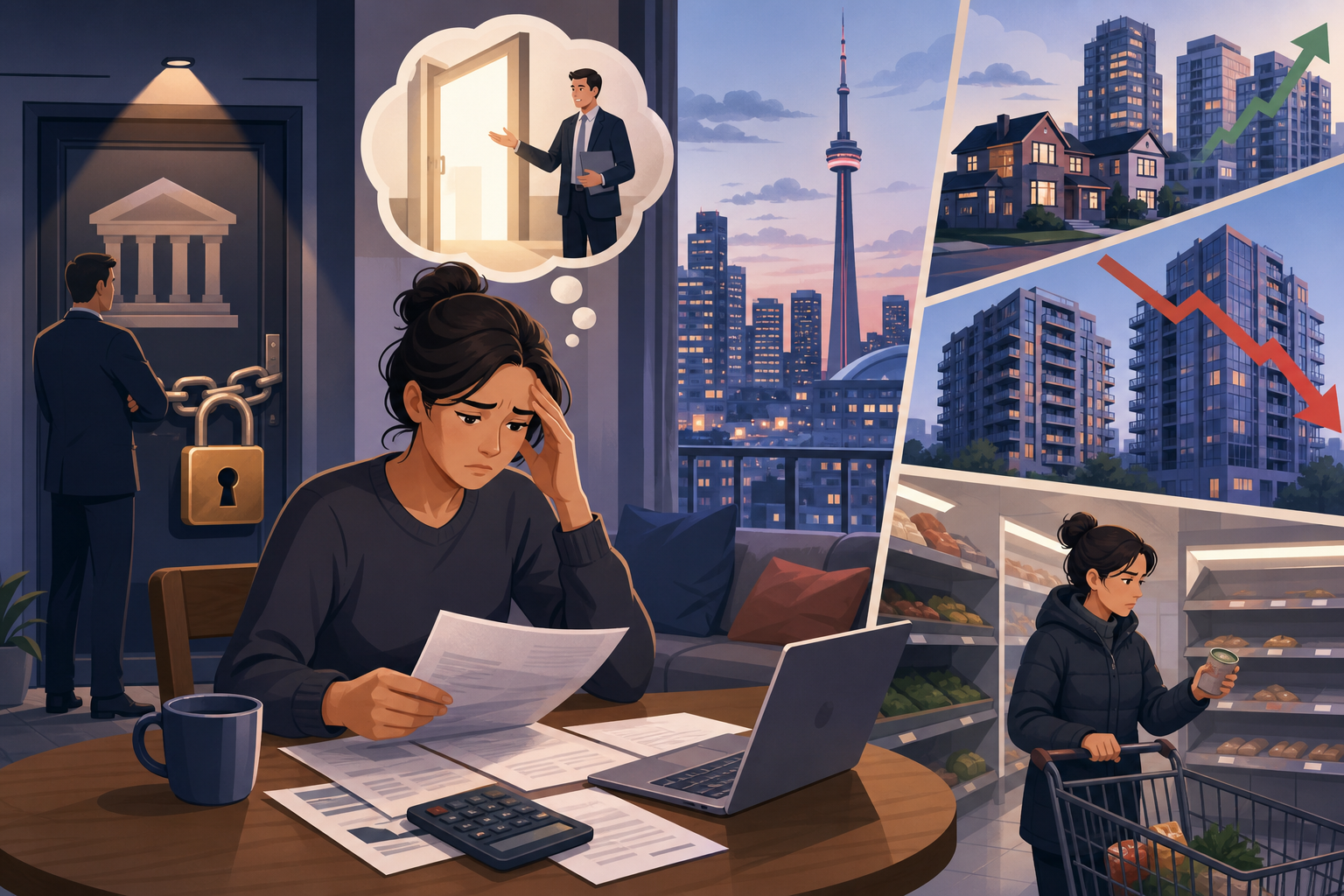 Toronto Homeowners Face Renewal With No Exit: How Falling Prices Eliminate Refinancing Options